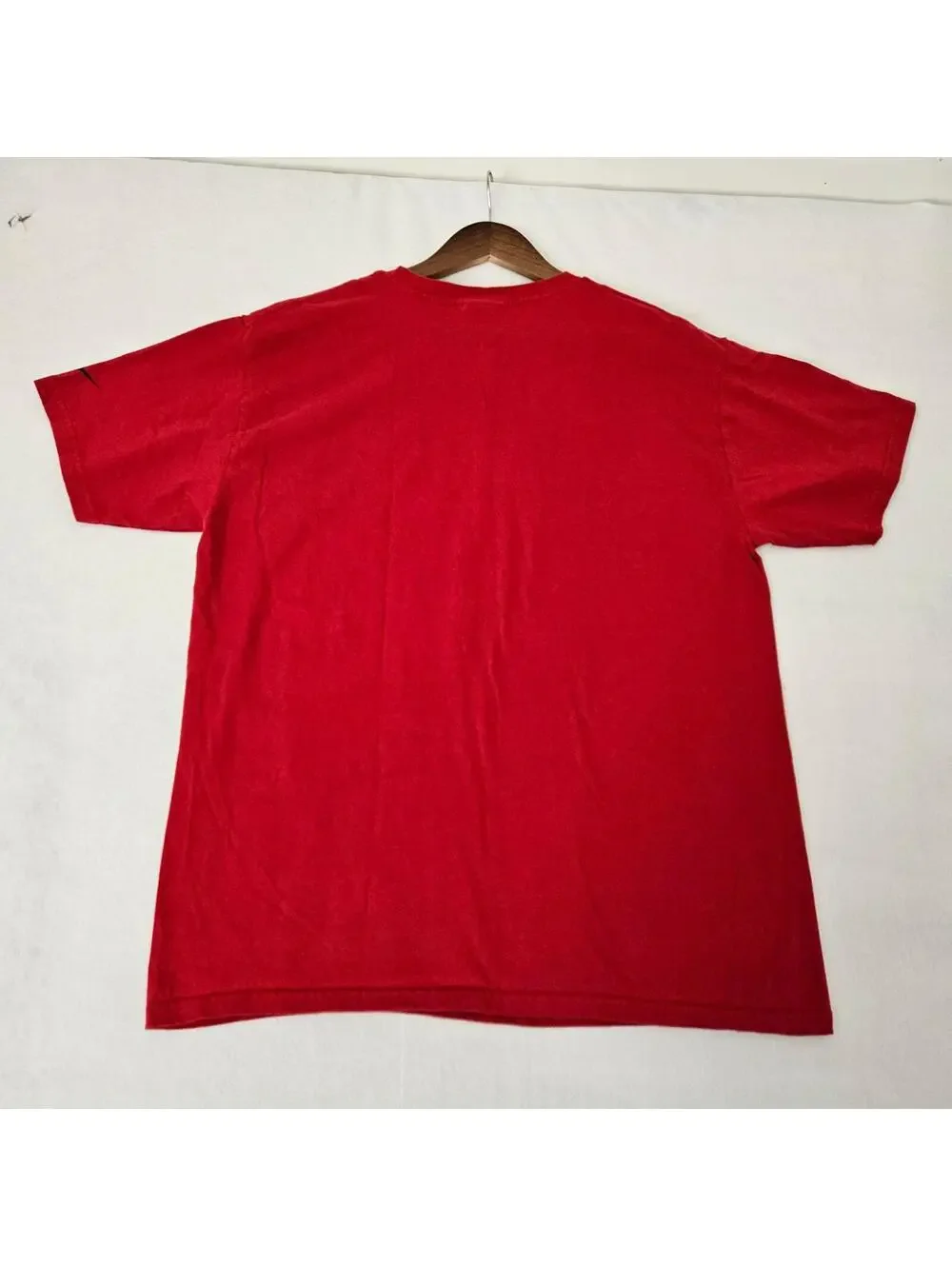 Nike Warrior T Shirt Mens XL Red Black Graphic Swoosh Short Sleeve Cotton
